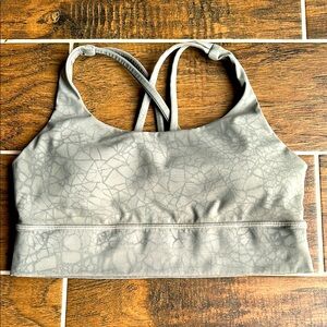Lulu Lemon green/gray sports bra size 8